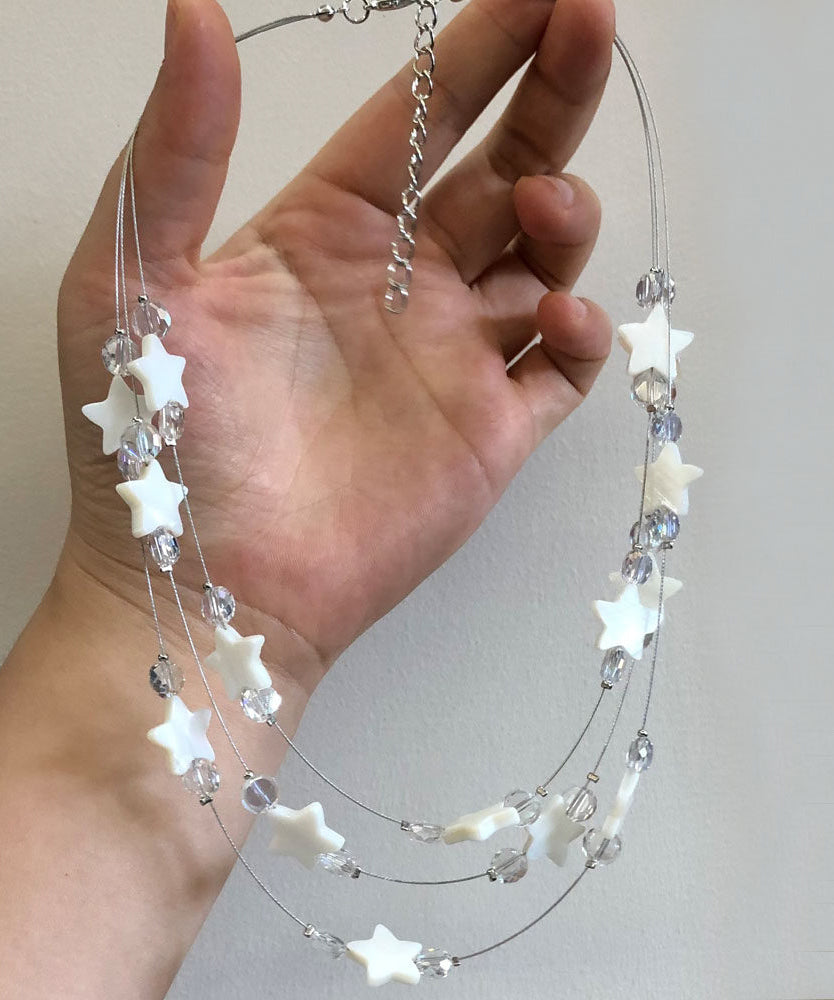 Collier Femme Multi-couches Style Bohème avec Perles et Coquille d'Étoile 3