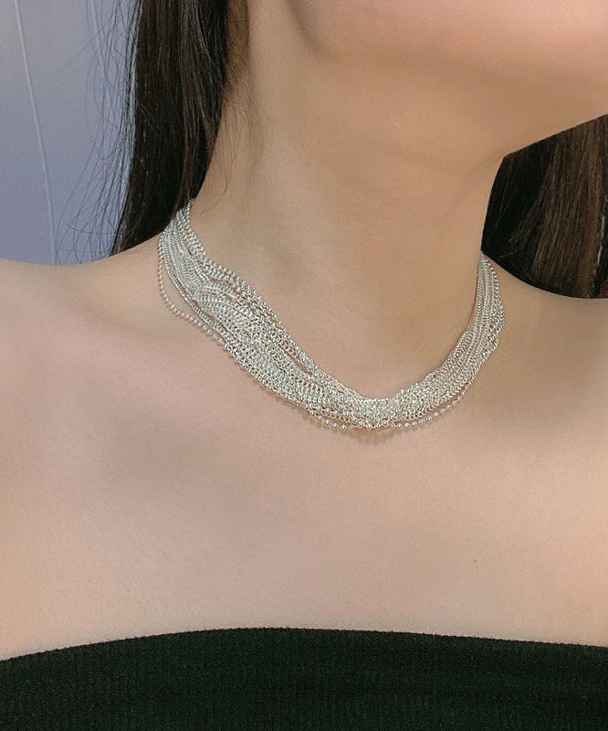 Collier Femme Multicouches Perles Graduées Style Moderne 4