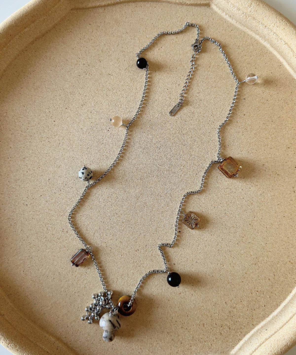 Collier Femme Pendentif Cristal Naturel Style Minimaliste 1