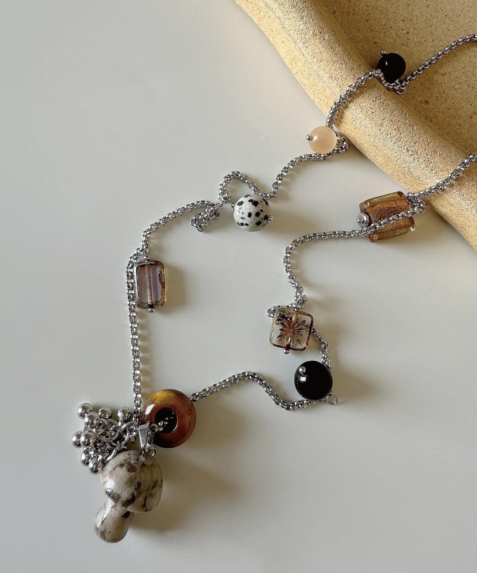 Collier Femme Pendentif Cristal Naturel Style Minimaliste 2