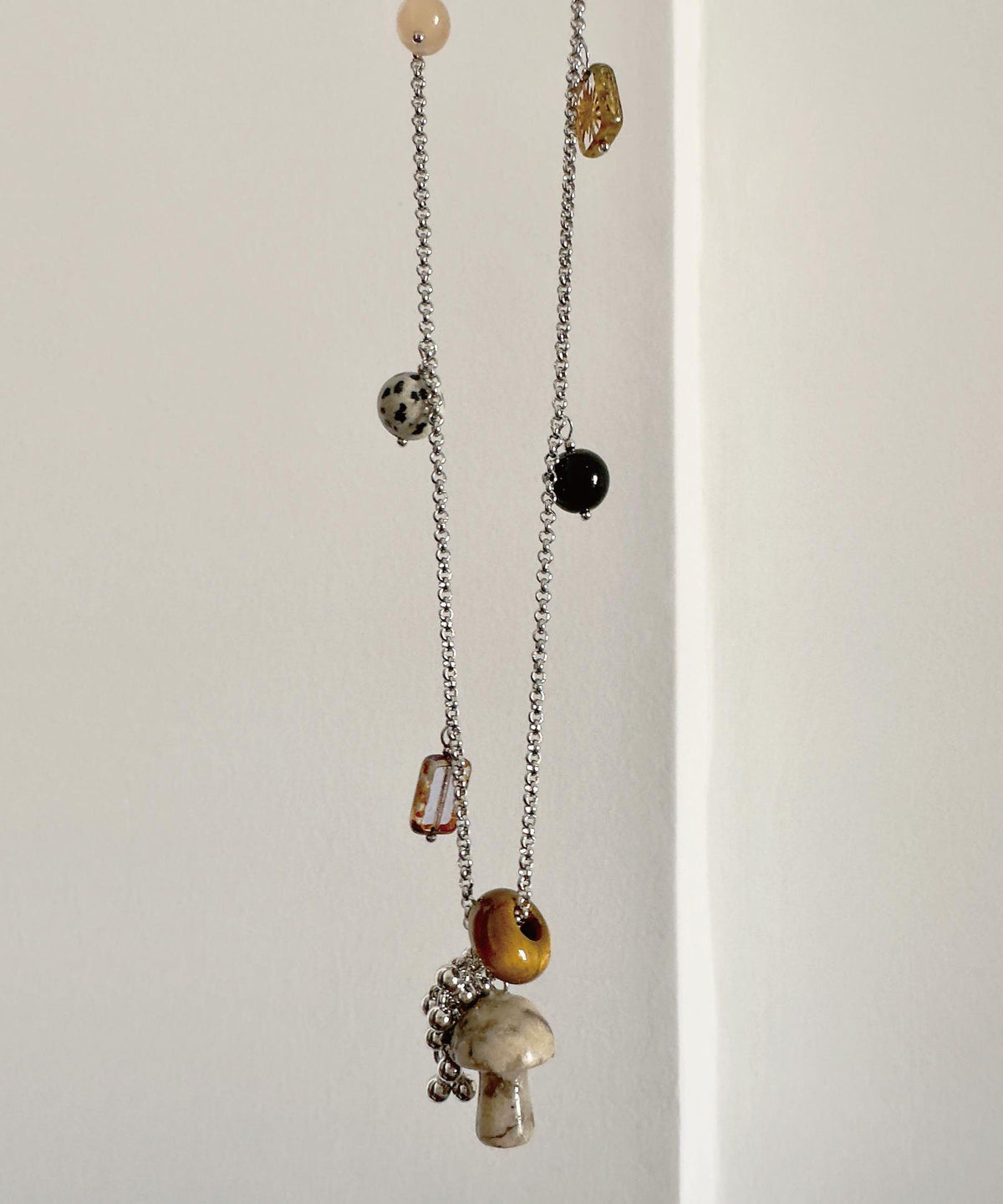 Collier Femme Pendentif Cristal Naturel Style Minimaliste 3