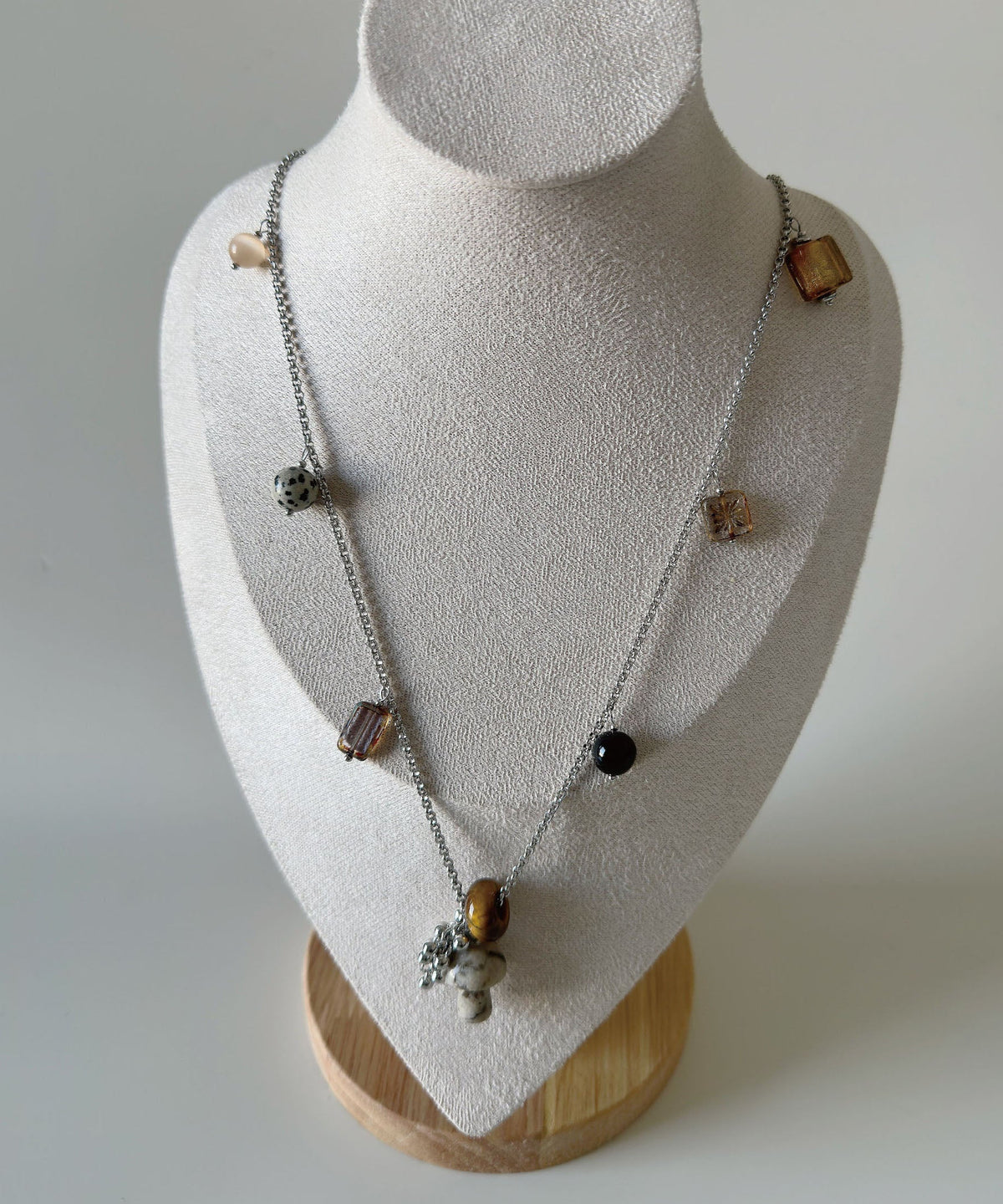 Collier Femme Pendentif Cristal Naturel Style Minimaliste 4