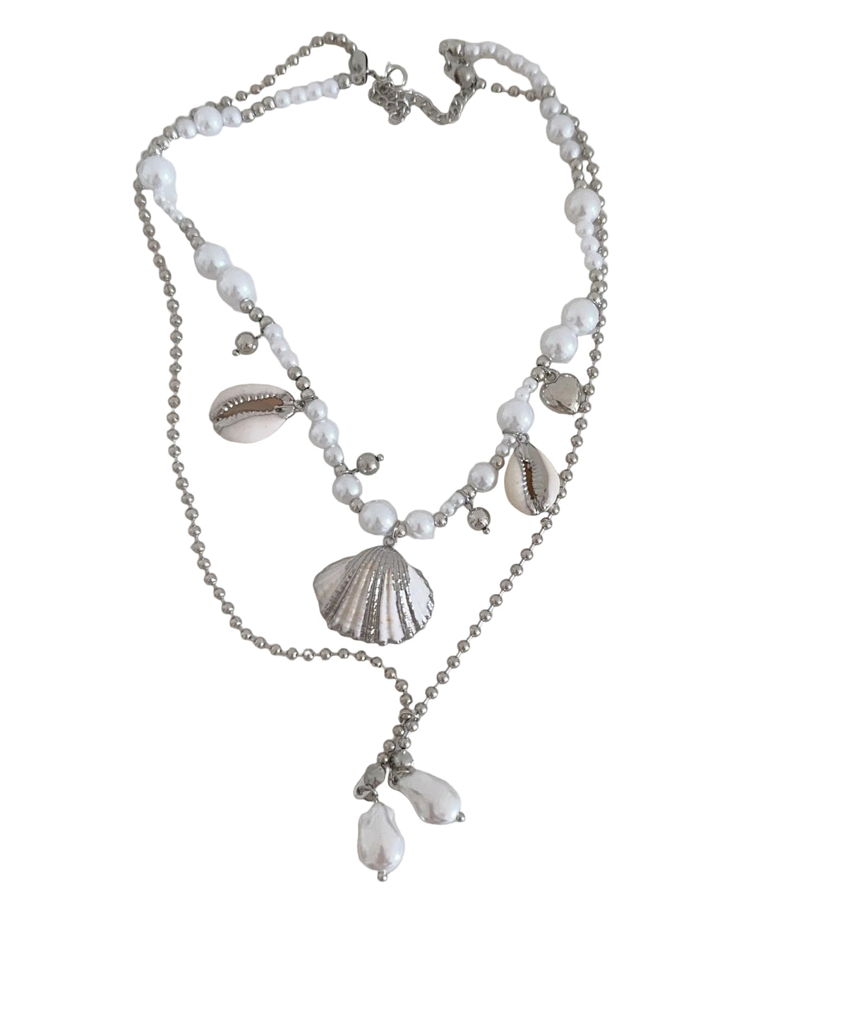 Collier Femme Pendentif Double Couche Style Moderne 1