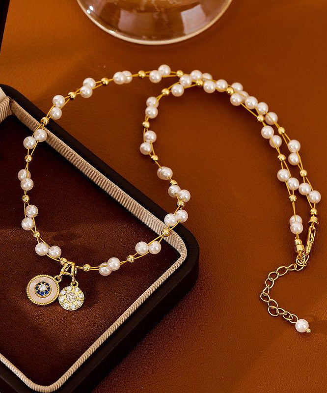 Collier Femme Pendentif Perle Souffle de Bébé Style Tendance 0