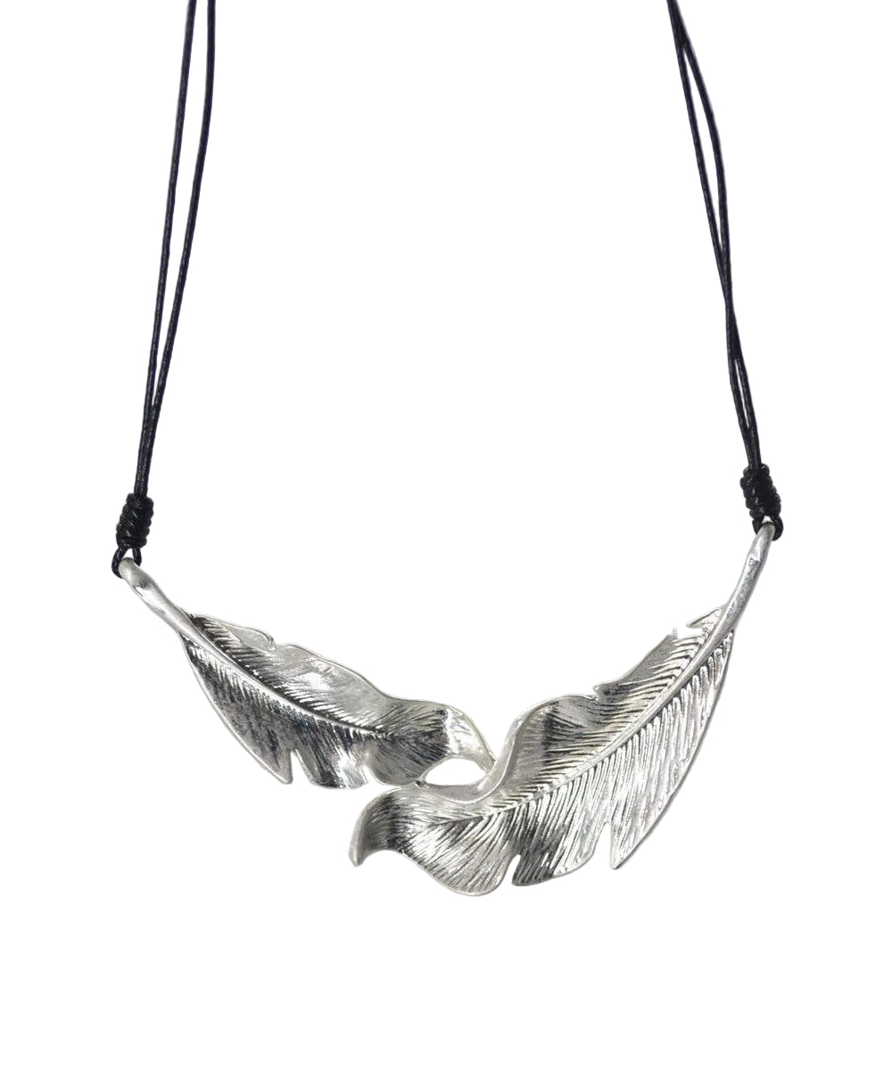 Collier Femme avec Pendentif Plume Style Naturel 1