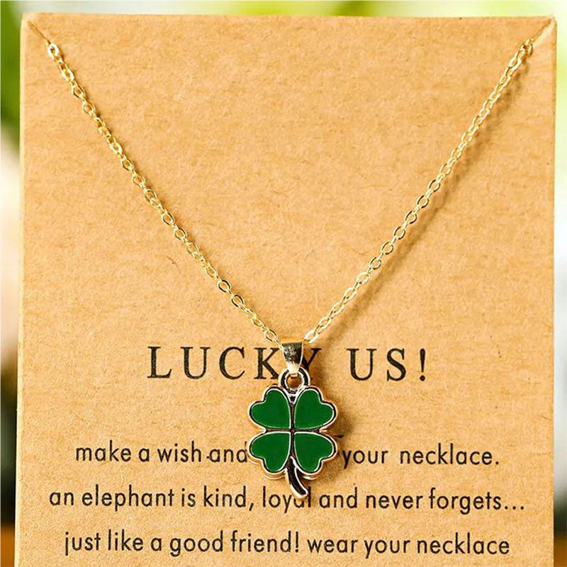 Collier Pendentif Femme Trèfle Chic Ajustable 1