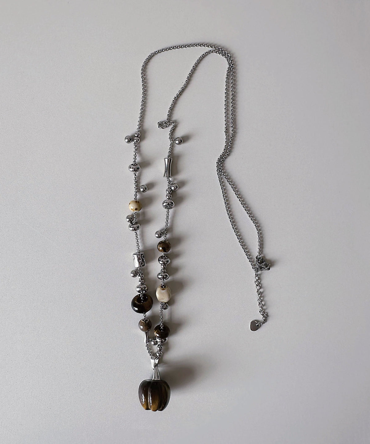 Collier long pour femme avec pendentif en pierre naturelle 1