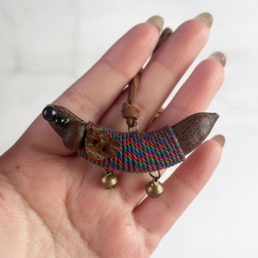 Collier pendentif animalier tissé pour femme 2