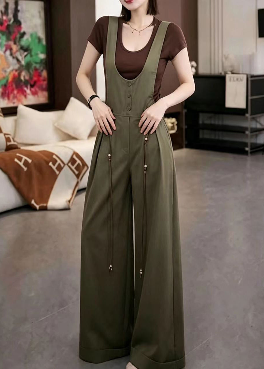 Combinaison Femme Automnale à Col en U avec Poches 2