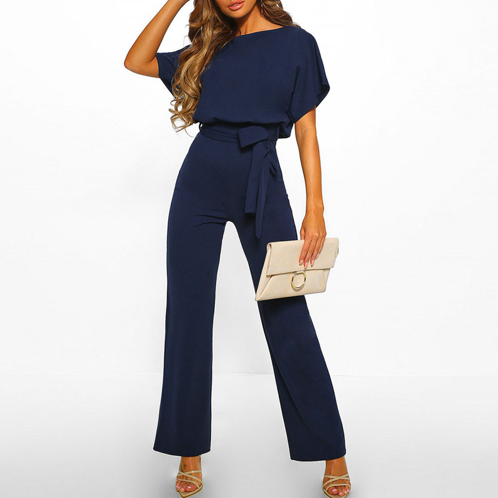 Combinaison Femme Chic Pantalon Coton Mélangé 6