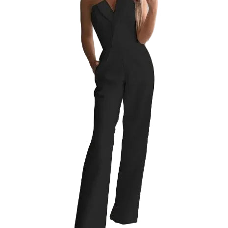 Combinaison Femme Chic Sans Manches Rouge 0