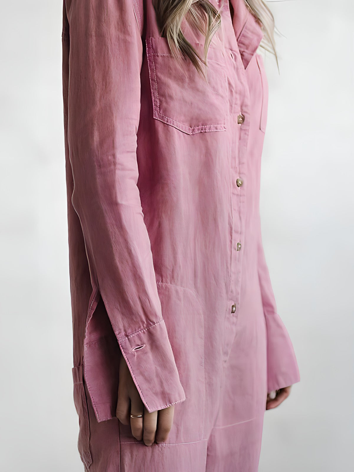 Combinaison Femme Élégante Ajustée en Polyester