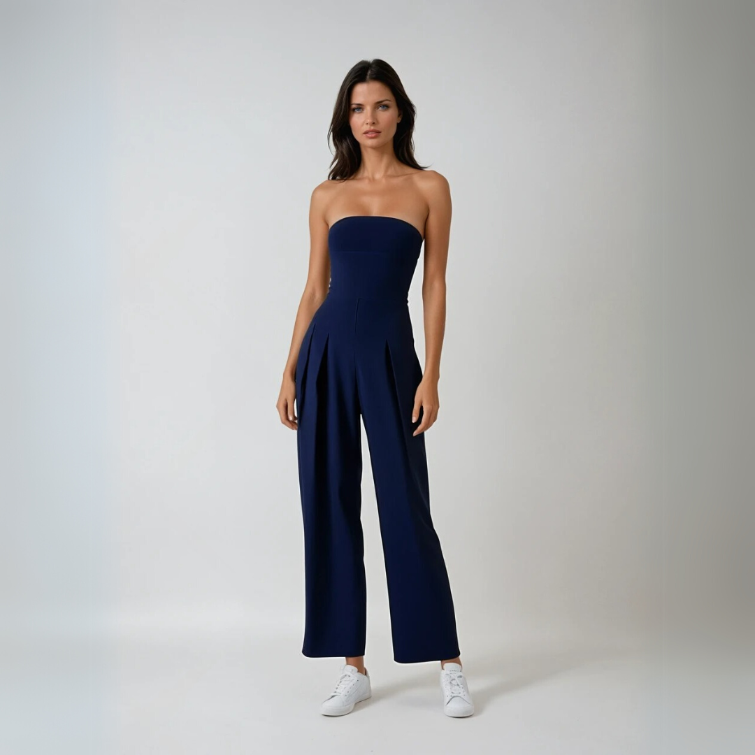 Combinaison Femme Élégante Sans Manches Tissu Doux 1