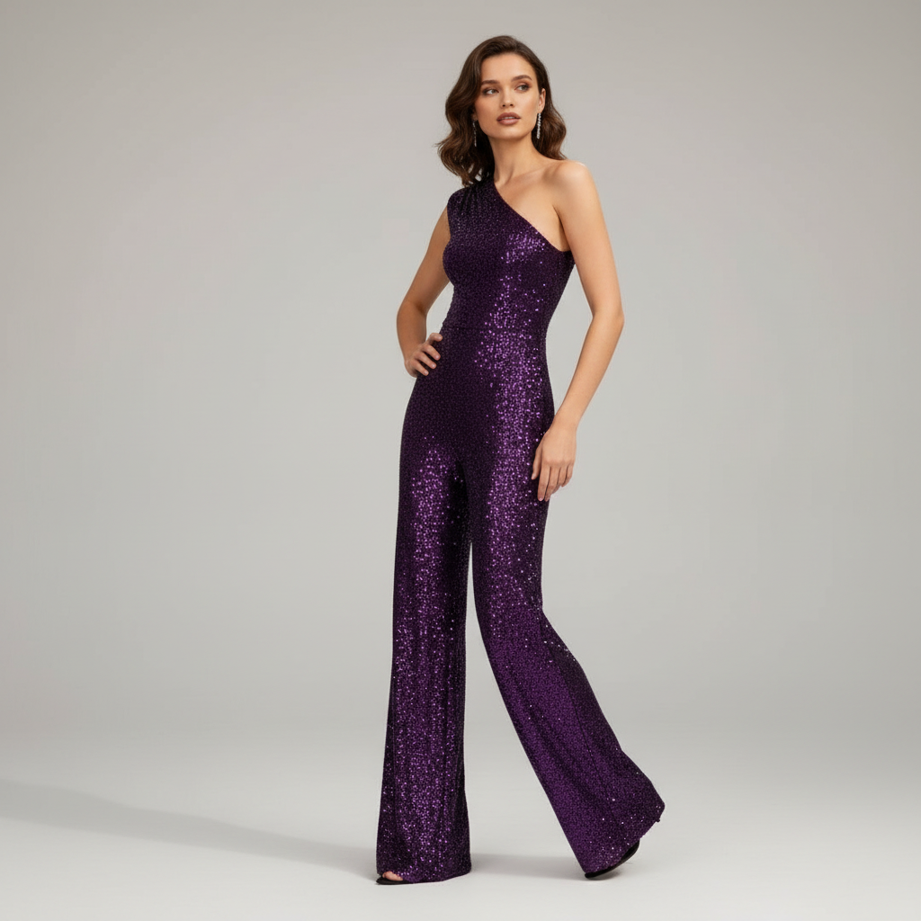 Combinaison Femme Élégante à Paillettes 9