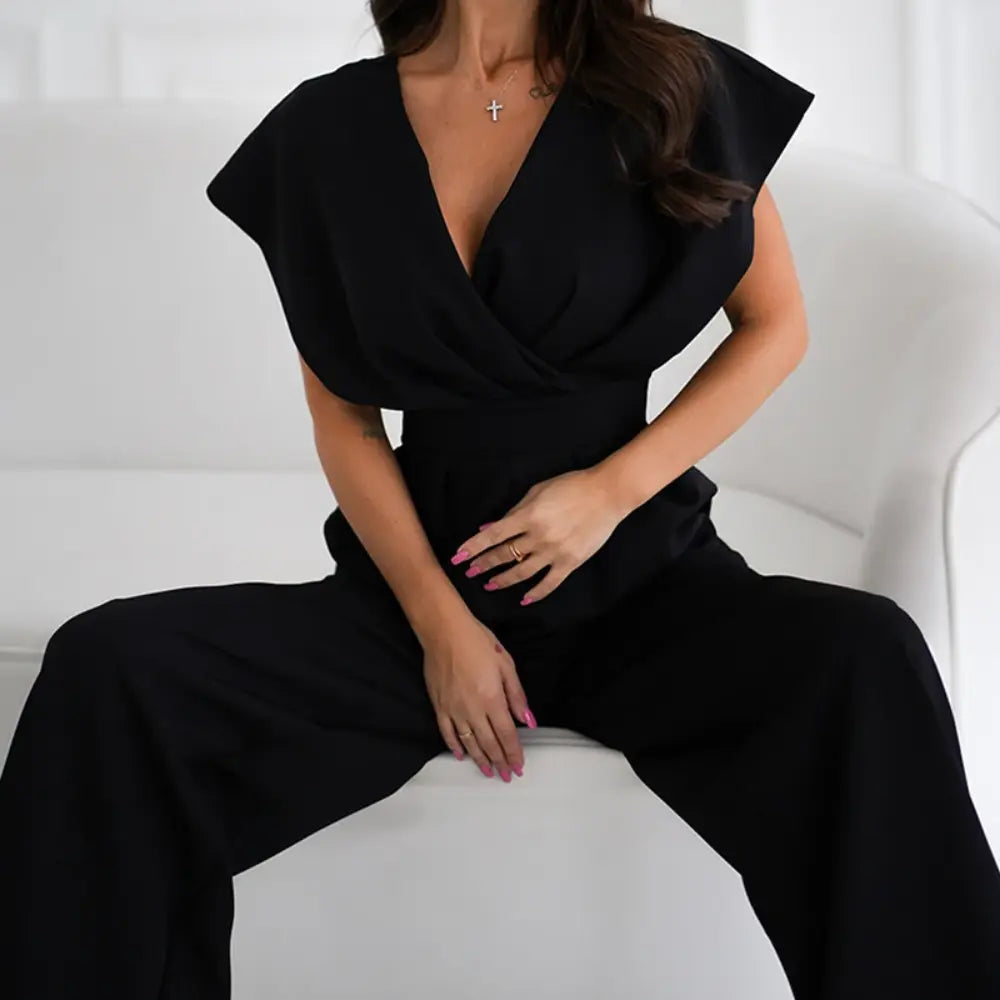 Combinaison Femme Jambes Larges Chic 3