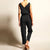 Combinaison Femme Lin Drapée Élégante