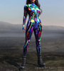 Combinaison Femme Style Cosplay Steampunk Imprimé 3D 2