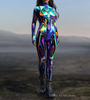 Combinaison Femme Style Cosplay Steampunk Imprimé 3D 4