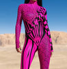 Combinaison Femme Style Cyberpunk Body Musculaire 2