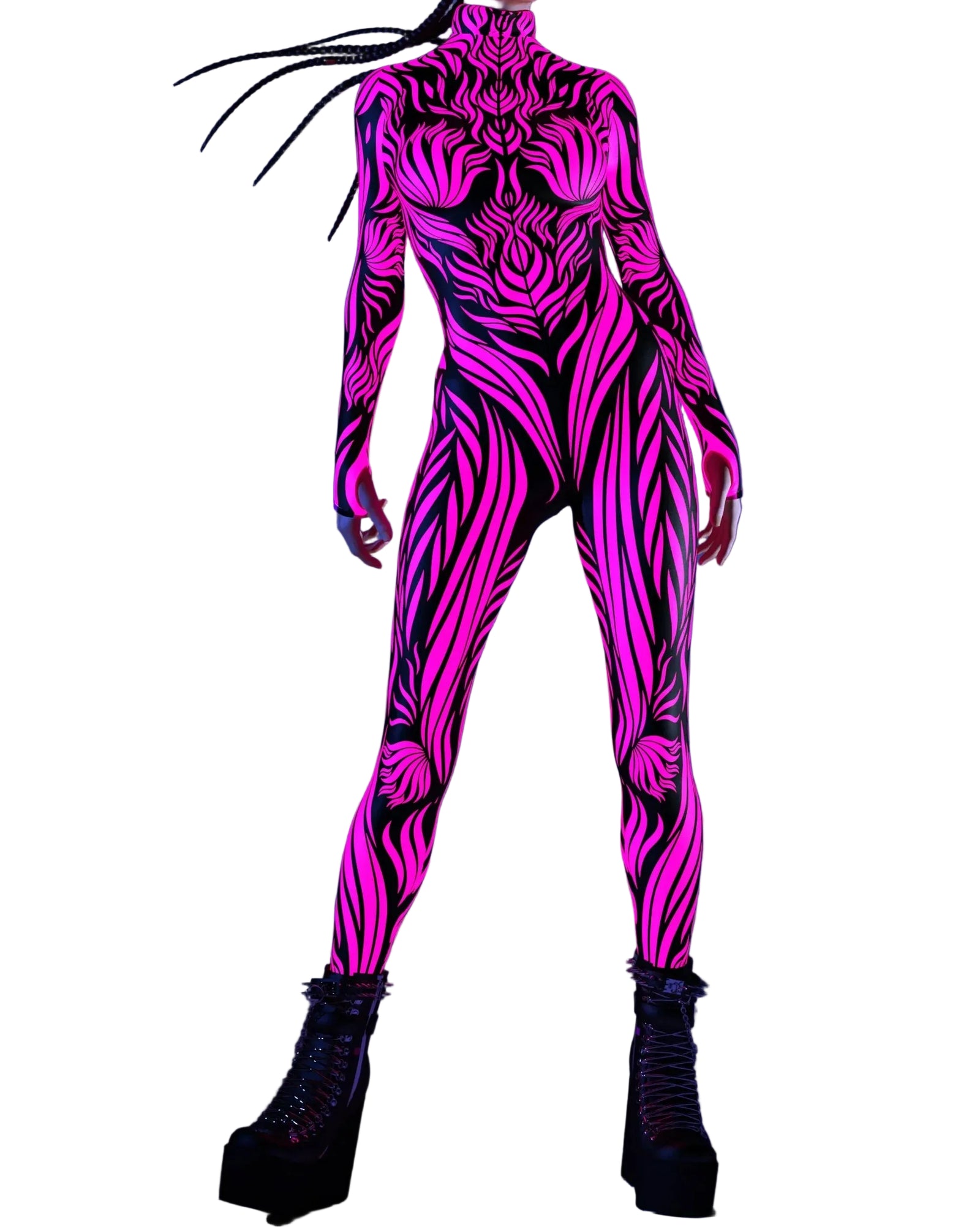 Combinaison Femme Style Cyberpunk Body Musculaire 0