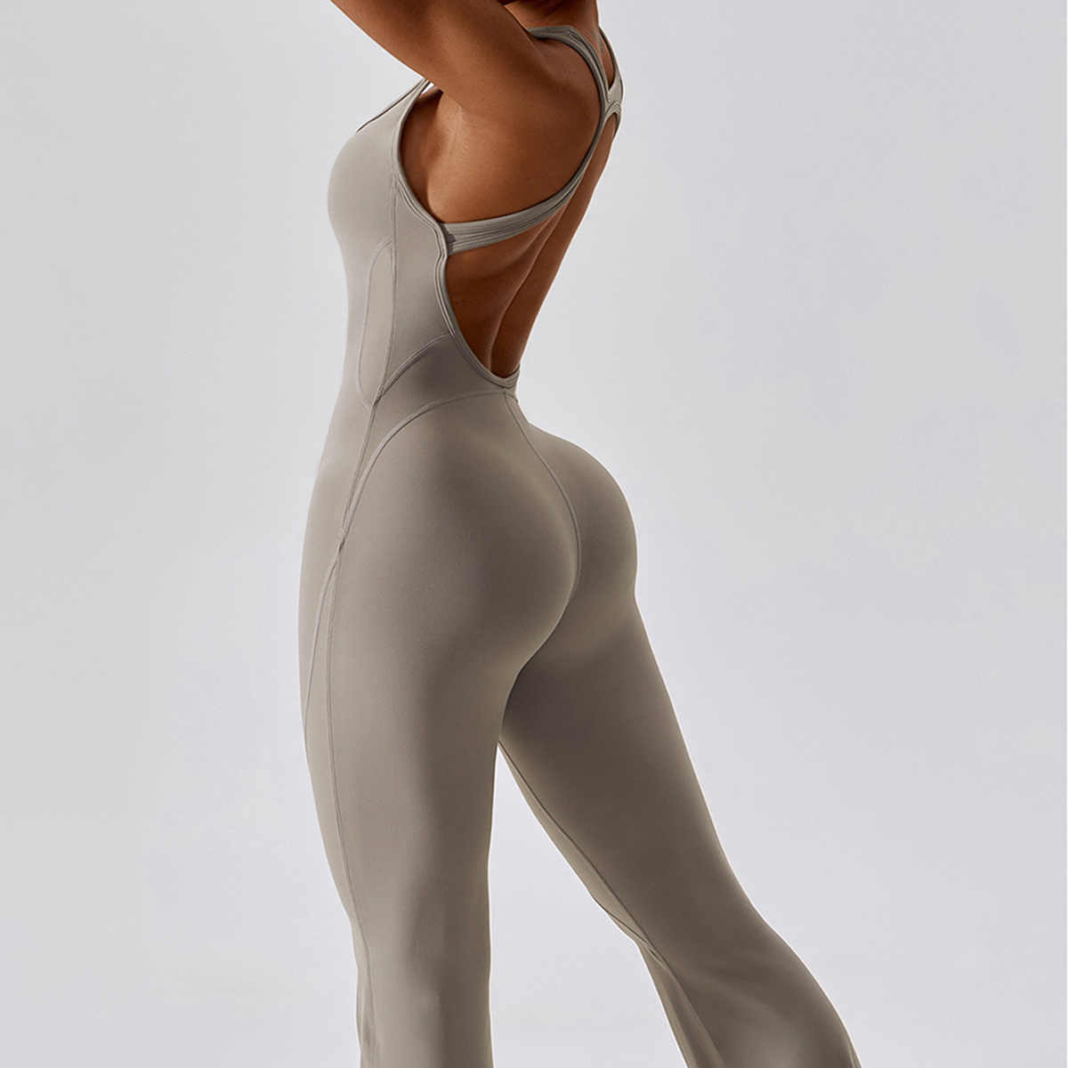 Combinaison Femme V-Hals Ajustée en Nylon