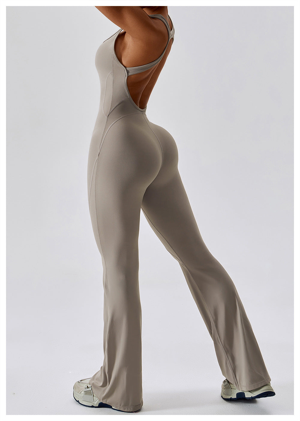 Combinaison Femme V-Hals Ajustée en Nylon