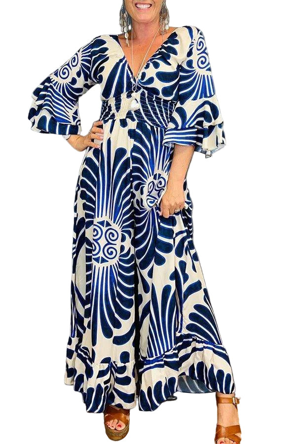 Combinaison Femme à Volants Imprimé Floral 0