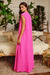 Combinaison Pantalon Large Satin Fuchsia 3