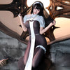 Costume Femme Cosplay Charlotte Nun Combinaison Transparente Coupe Ouverte 2