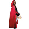 Costume Femme Petit Chaperon Rouge avec Robe et Cape pour Carnaval 2