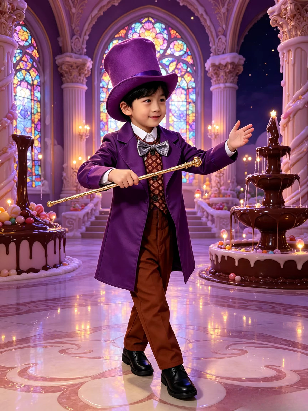 Costume Garçon Magicien Style Fantaisie pour Fête et Jeu de Rôle 0