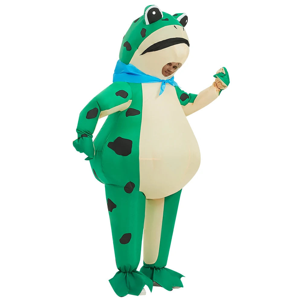 Costume Gonflable Grenouille Amusant en Polyester pour Halloween 0