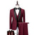 Costume Homme 3 Pièces Slim Fit en Laine pour Mariage et Événements Formels 1