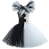Costume de Clown pour Fille Style Tutu Noir et Blanc 8
