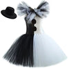 Costume de Clown pour Fille Style Tutu Noir et Blanc 9