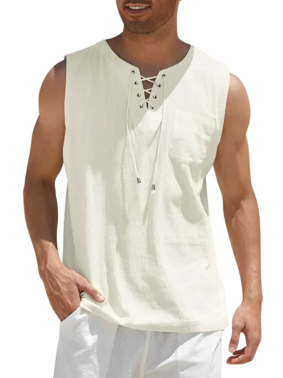 Variant image for Haut pour hommes en coton respirant-37