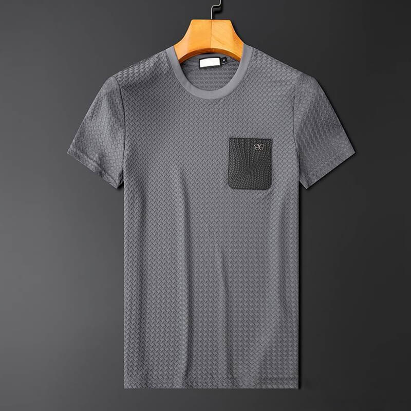 Ensemble de Loisirs pour Hommes Deux Pièces T-Shirt et Pantalon Polyester Confortable 3