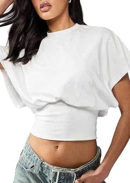 Débardeur Court Femme Patchwork Col Rond 0