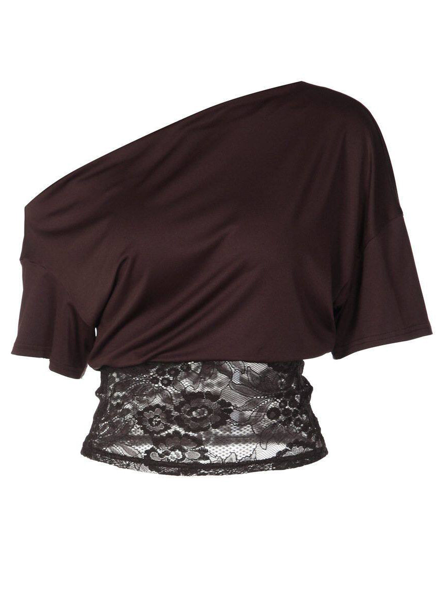 Débardeur Femme Col Roulé Dentelle Patchwork Chic 4
