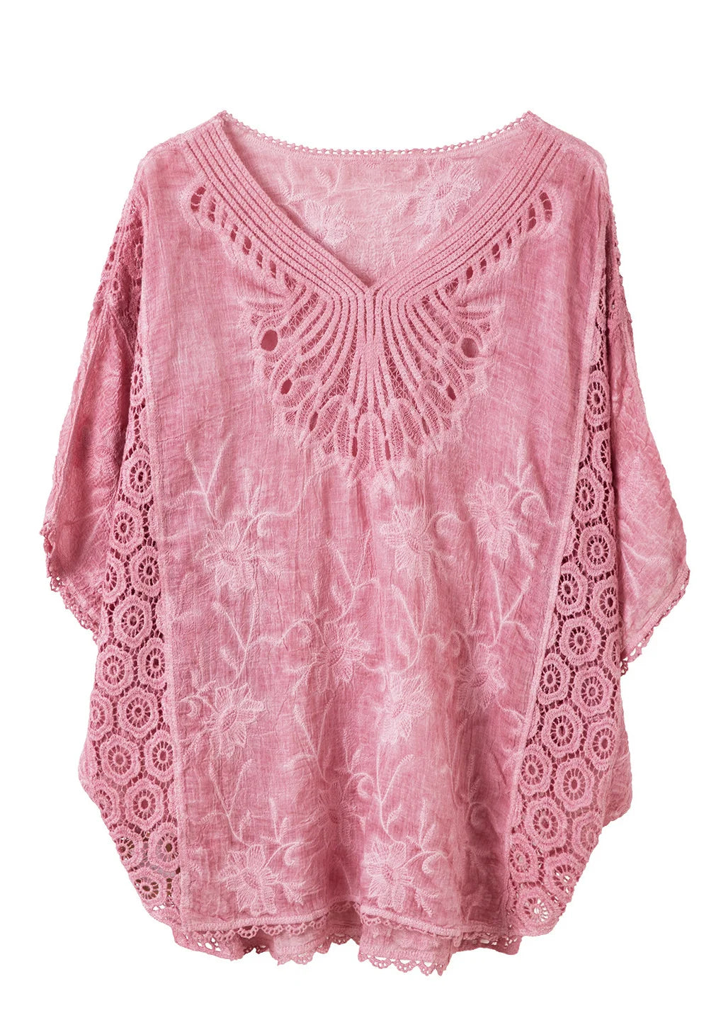 Débardeur Femme Oversize Style Patchwork Dentelle 4