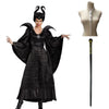 Déguisement Femme Robe de Sorcière avec Chapeau à Cornes 1