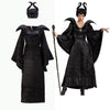 Déguisement Femme Robe de Sorcière avec Chapeau à Cornes 4