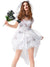 Déguisement Halloween Femme Vampiresse Détails Sanguinolents Tissu Léger 0