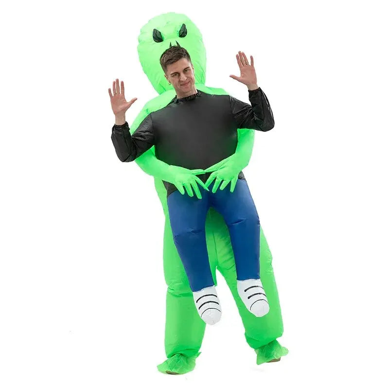 Déguisement Halloween Homme Costume Gonflable Alien Humoristique Polyester 4