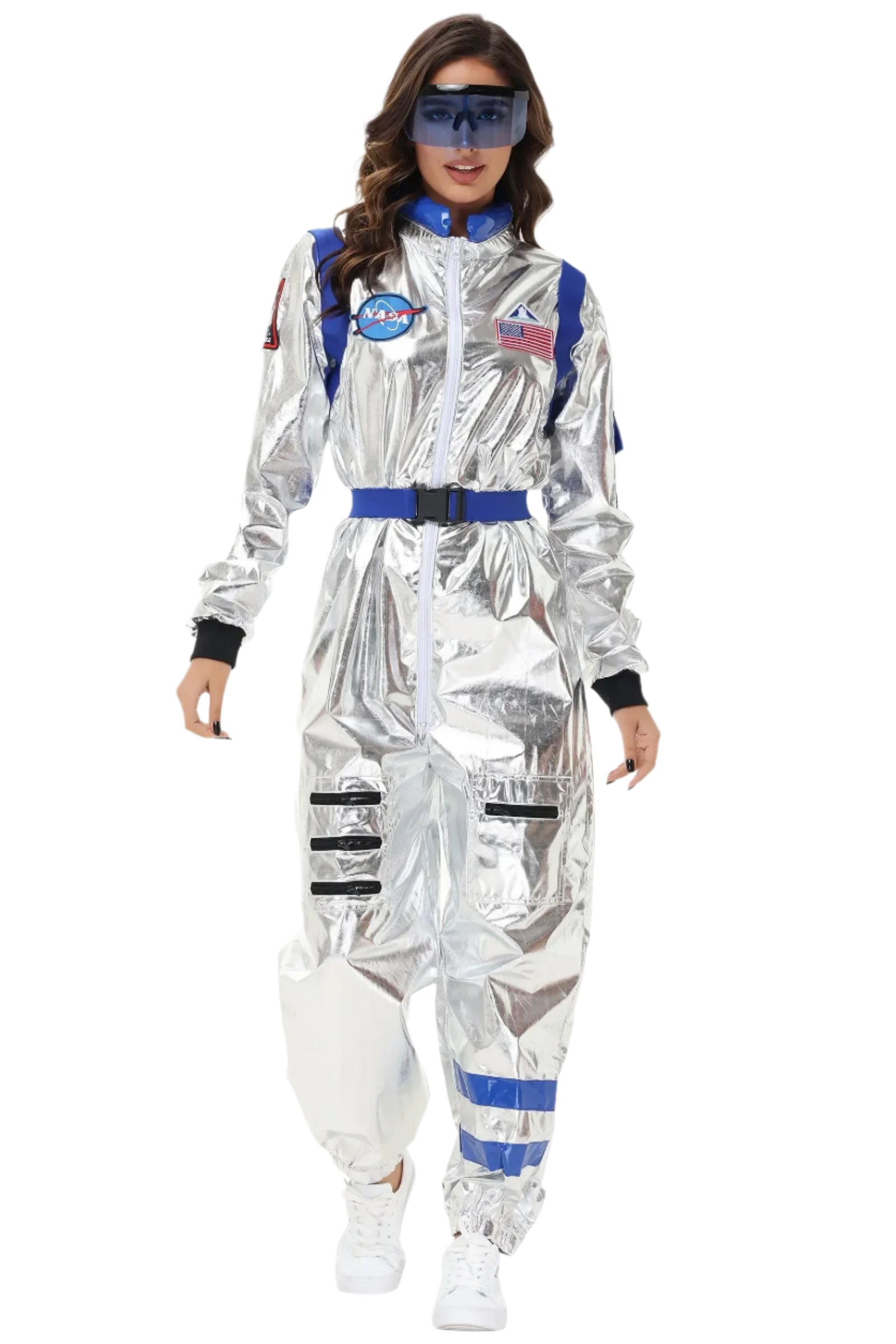 Déguisement d'Astronaute Argenté Halloween Polyester 0