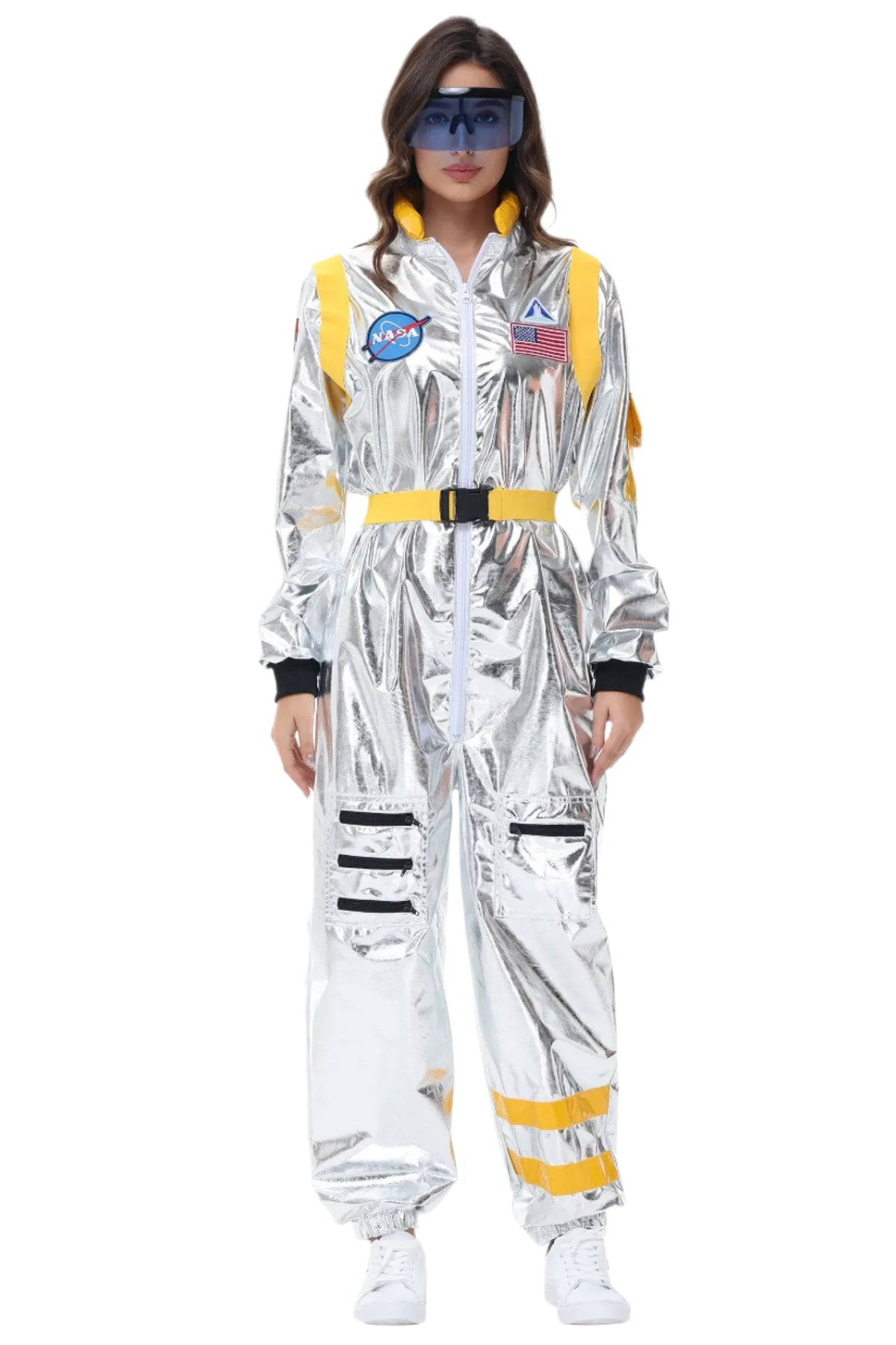 Déguisement d'Astronaute Argenté Halloween Polyester 11