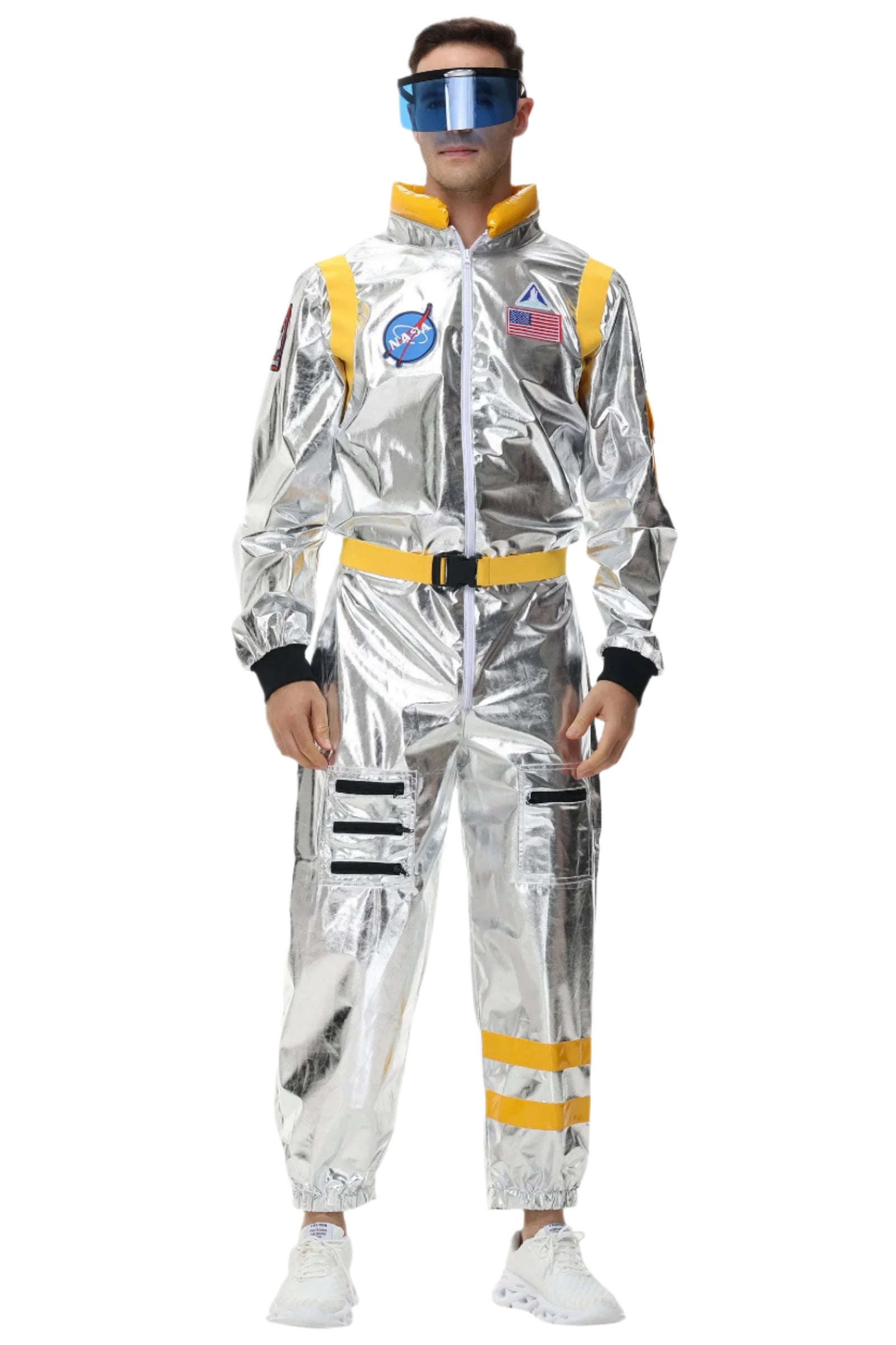 Déguisement d'Astronaute Argenté Halloween Polyester 12