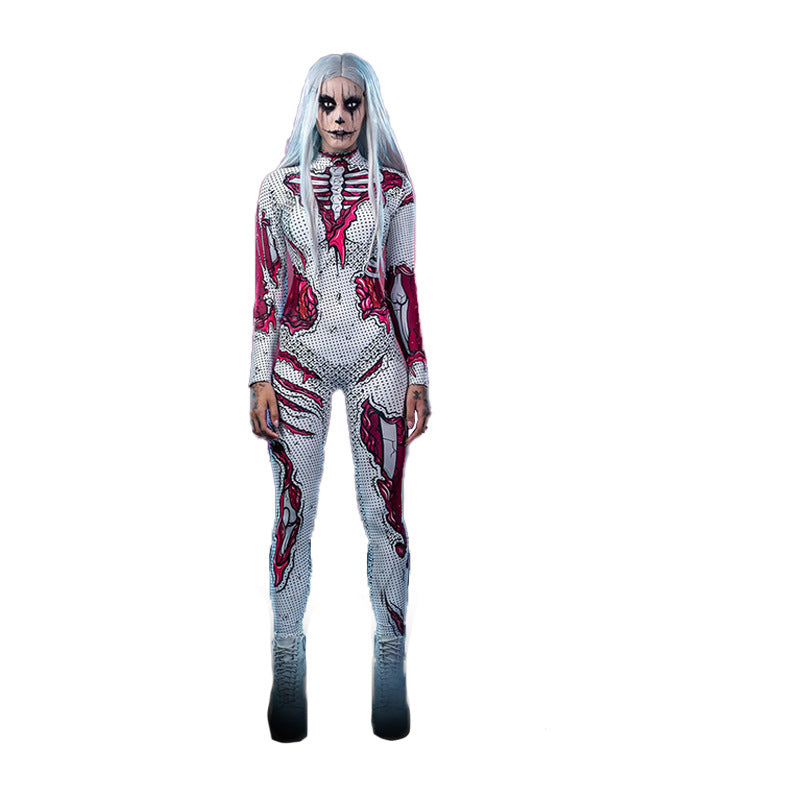 Déguisement d'Halloween Complet Imprimé pour Homme Tissu Léger 4