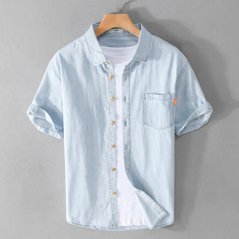 Chemise Homme Décontractée 100% Coton Style Classique 1