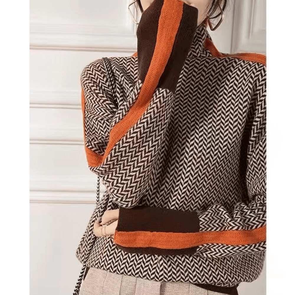 Variant image for Pull Homme Confortable en Laine Épais Moderne-1